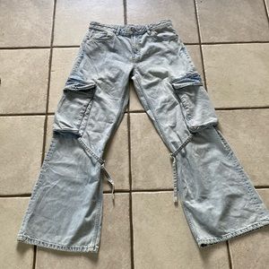 Zara wide leg jeans size 8